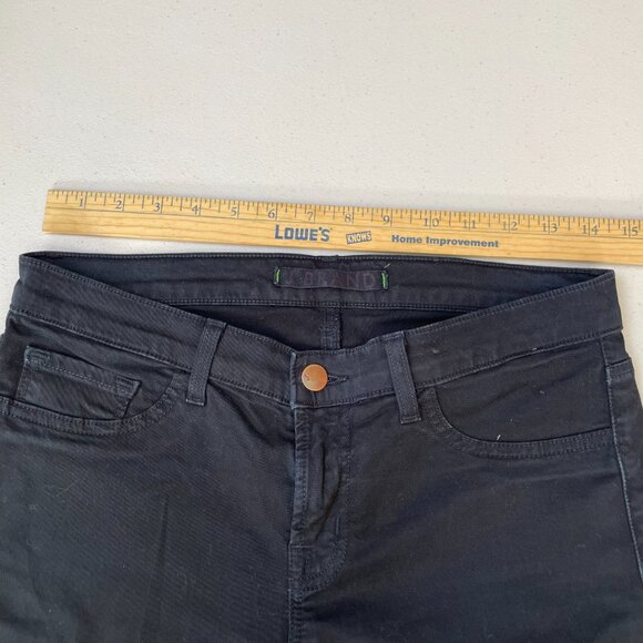 J.Brand Skinny Jeans Mid Rise‎ Five Pocket Stretch Fabric Sleek Black Women's 28 - Picture 9 of 12